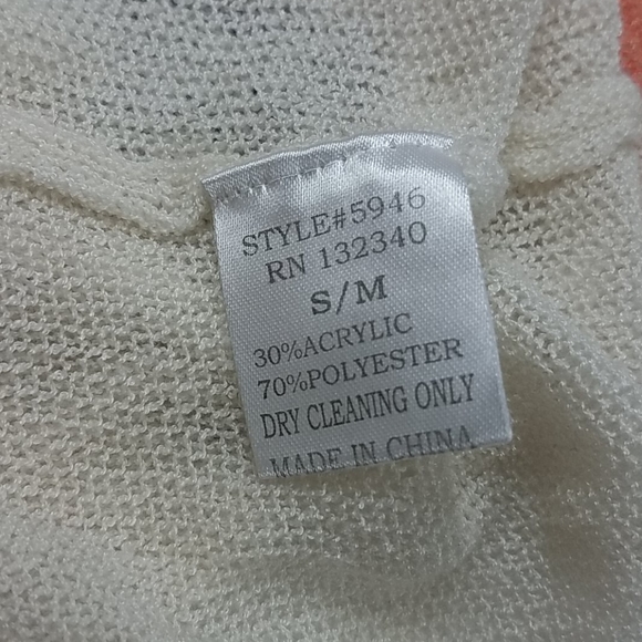 Star Print Sheer See Through Sweater - Picture 8 of 11